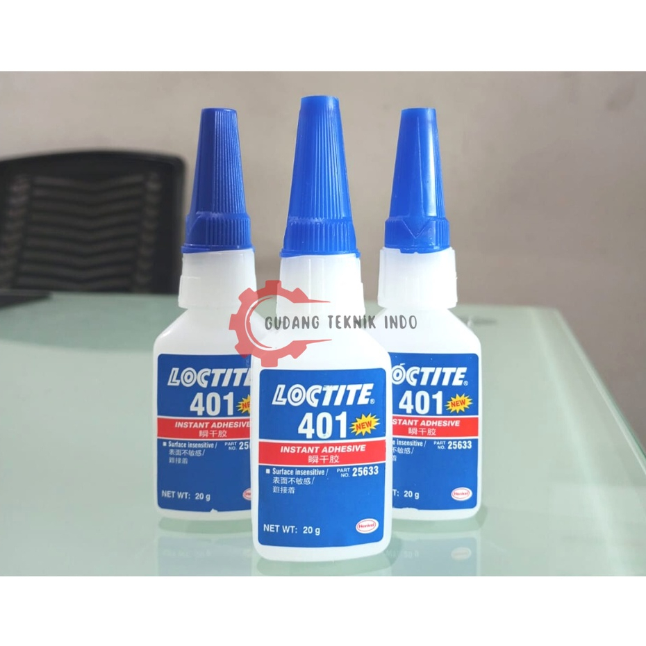 

LOCTITE 401 Instant Adhesives 20 Gram / Lem Instant Serbaguna 20 Gram