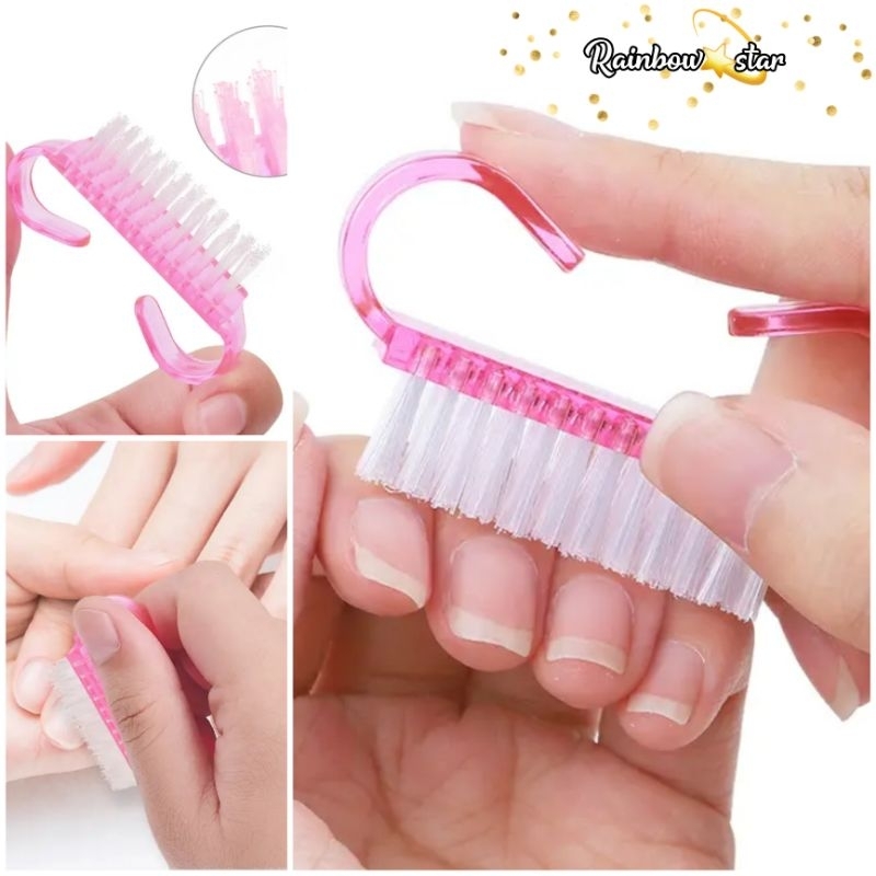 Nail Brush Nail Art Manicure Tool / Sikat Kuku / Nail Dust / Pembersih Kuku Mini