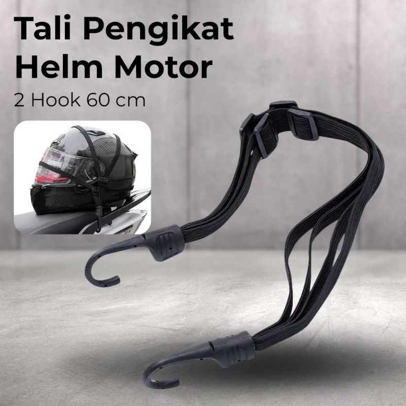 MOTOWOLF Tali Pengikat Helm Motor 2 Hook 60Cm