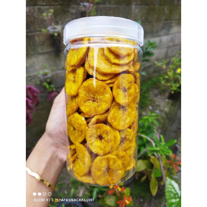 

KRIPIK PISANG KOIN KEMASAN TOPLES 1000ML