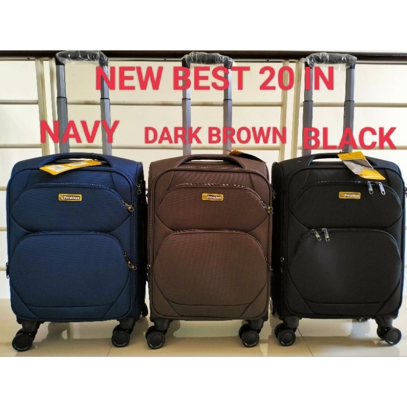 KOPER KAIN PRESIDENT 20 INCHI 24 INCHI 26 INCHI  28 INCHI dan 32INCHI KANVAS RODA 4 PUTAR TSA EXPAND (DIBESARKAN) DOBEL ZIPPER  ORIGINAL TERLARIS TERMURAH BEST SELLER