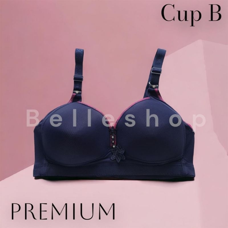 Bra Busa Jumbo Tanpa Kawat XS #023 Polos Import SIZE 38 40 42 44 46