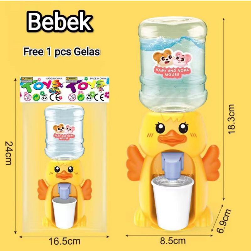 ❤ NARESWARA ❤ Galon mini dispenser sudah termasuk gelas | mainan galon mini