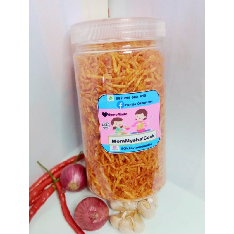 kentang goreng mustofa ukuran toples 1000ml