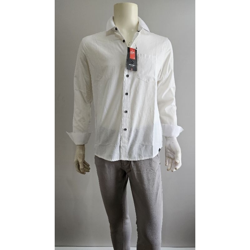 Kemeja Panjang Pria Lee Conti Putih