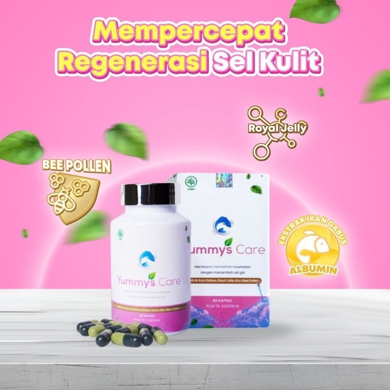Yummys Care Kapsul Kutuk Original | YummysCare Capsul Pengering Luka Pasca Operasi