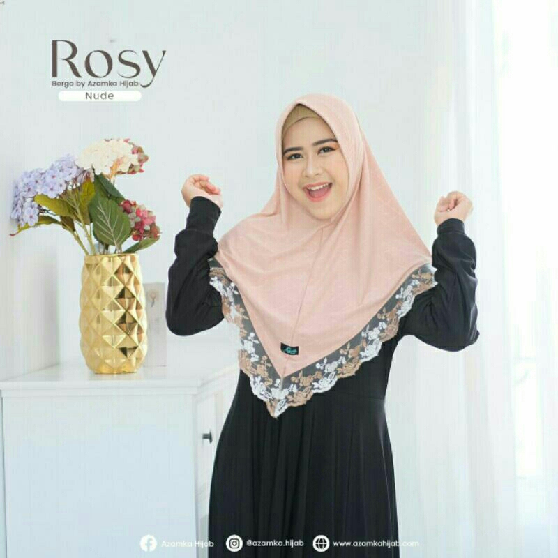 Bergo Rosy  premium Bergo Azamka hijab