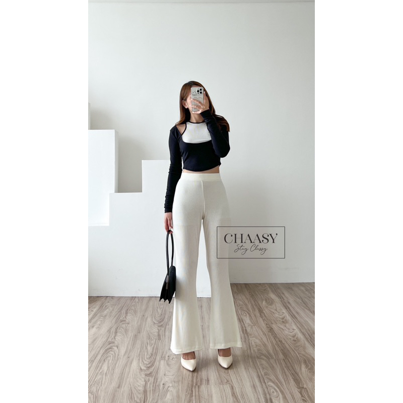 LEXY KNIT CUTBRAY PANTS