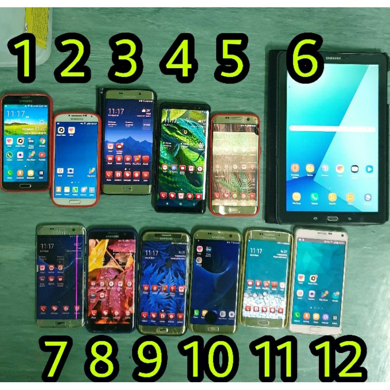 SAMSUNG Galaxy S4, S5, S6edge, S6 edge Plus, S7 Edge, Note 4, Note 8, Tab A6 2016 10 inch, Secen 2nd LAYAK PAKAI Second