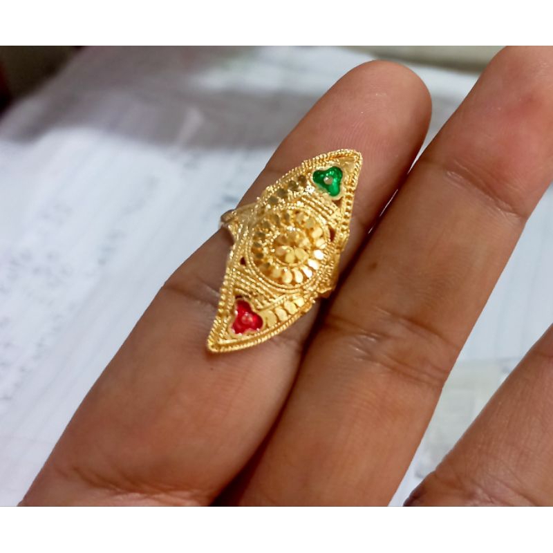 cincin titanium dubai lapis emas 24k