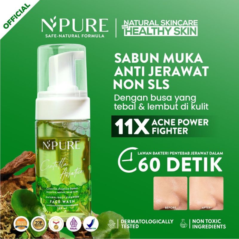 NPURE FACE WASH/FOAM CENTELLA ASIATICA (Cica Series)