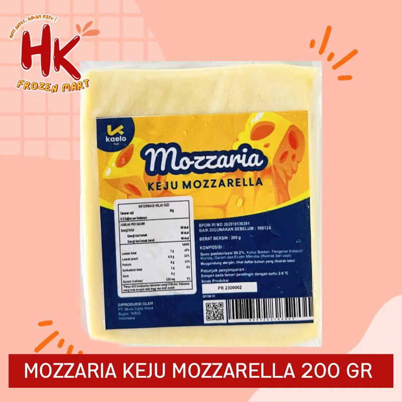 

Mozzaria Keju Mozzarella 200gr | moza cheese lumer perfetto | HK FROZEN MART