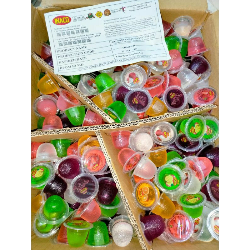 

Jelly buah by inaco mix rasa/inaco puding/silkys puding 1 kg