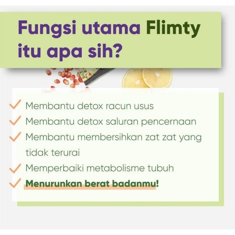 Flimty Fiber Diet Detox / Antioksidan/ Flimty Fiber Original / Flimty Pelangsing Diet sachet / Flimty 1 Box / Flimty 2 Box