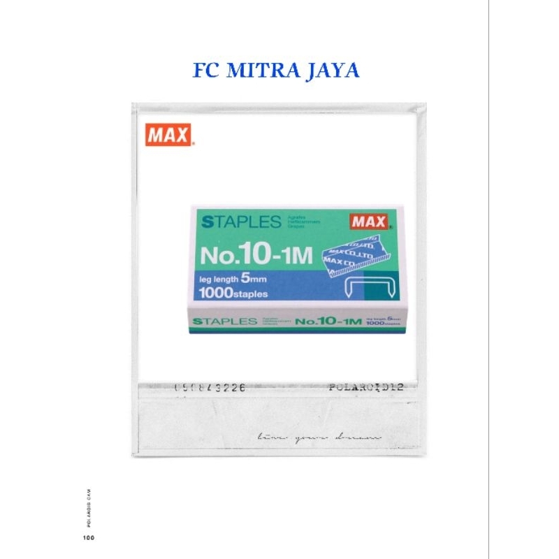 

ISI STAPLER MAX NO.10-1M