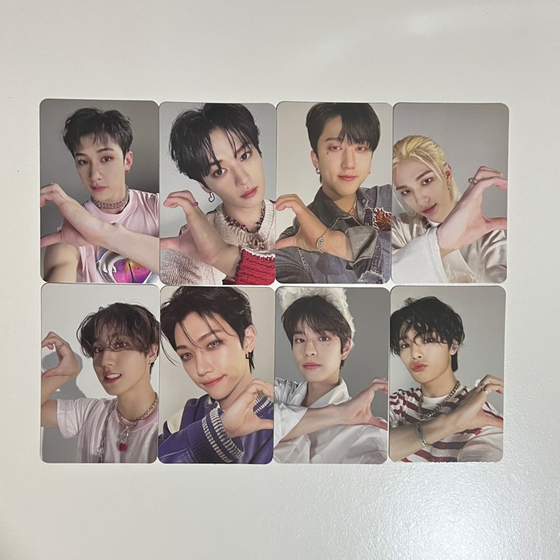 Stray Kids SKZ Maxident Heart Hitam Black Photocard PC Bang Chan, Lee Know, Changbin, Hyunjin, Han, 