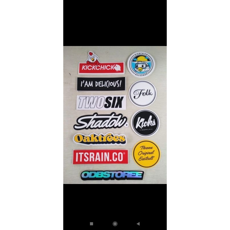

stiker brand