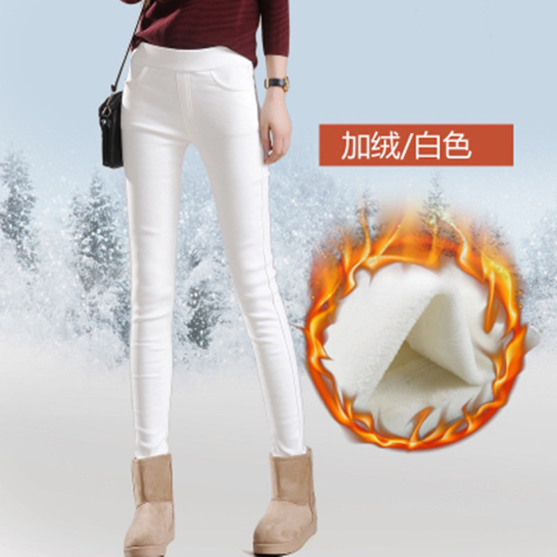 IMPORT Legging Pants Thermal Mollad Winter Pants Celana Legging Musim Dingin Salju Fur Bulu Tebal