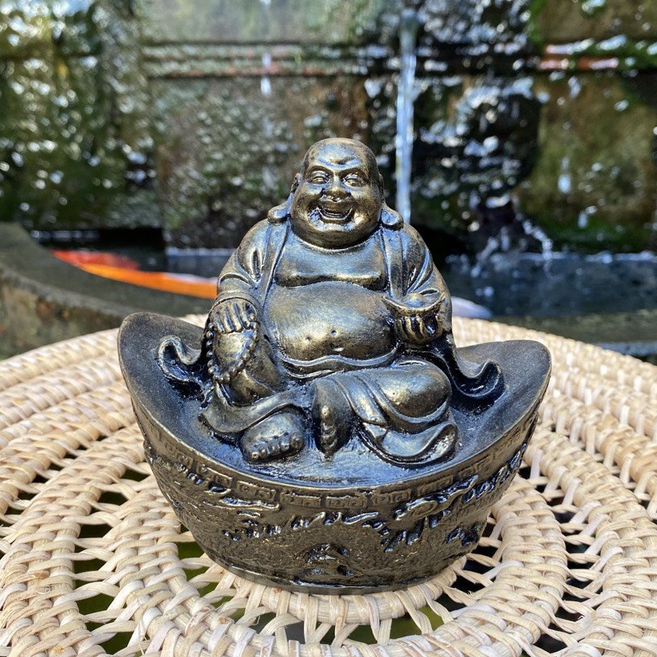 Patung Budha tertawa / Budha Happy / Maitreya Buddha Laughing / Buddha Perdamaian