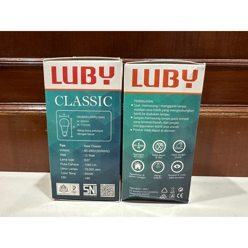 Lampu Bohlam Luby Classic LED 12 Watt LED Bulb