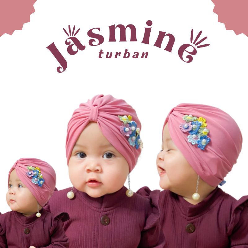 Jasmine Turban | Turban Anak Turban Baby Turban bayi Turban anak perempuan Turban Newborn Turban Bun