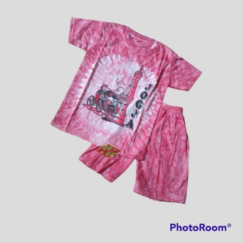 setelan kaos abstrak klasik anak / setelan anak batik jogja / kaos jogja /setelan anak jumbo / oleh 