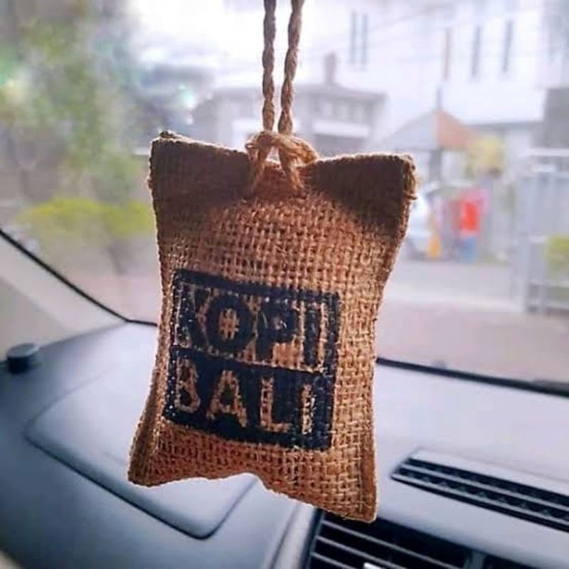 Parfum Ruangan Aroma Coffe Bali / Pengharum Pewangi Gantungan Mobil Biji Kopi Bali