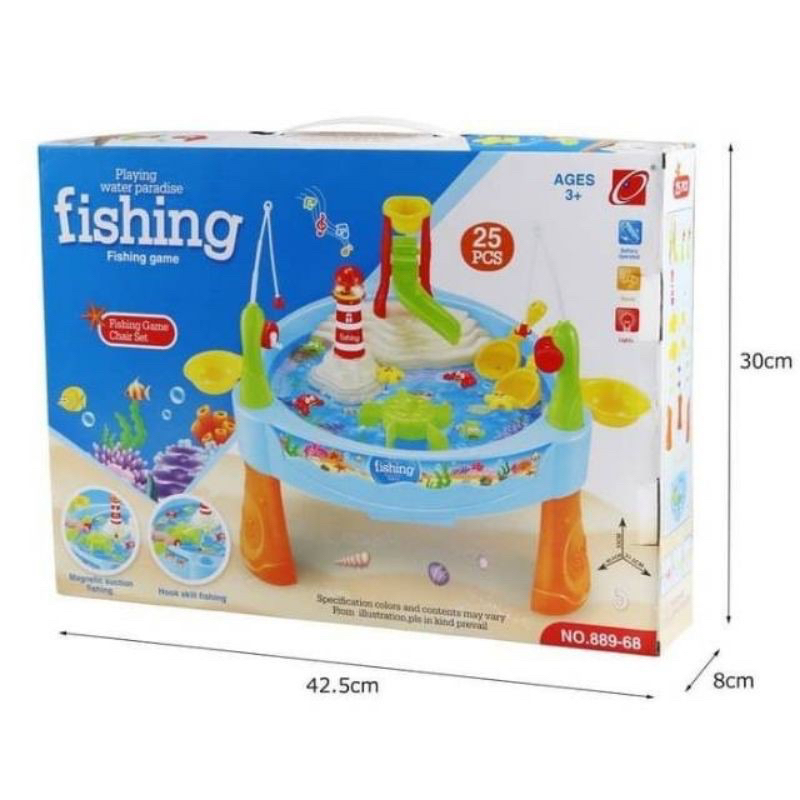 Mainan Anak Water Fishing Paradise Fishing Game Mainan Interaktif Pancingan Ikan