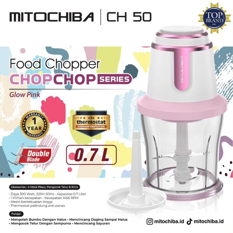 FOOD CHOPPER MITOCHIBA CH50 CH 50 CHOP CHOP 0.7LT