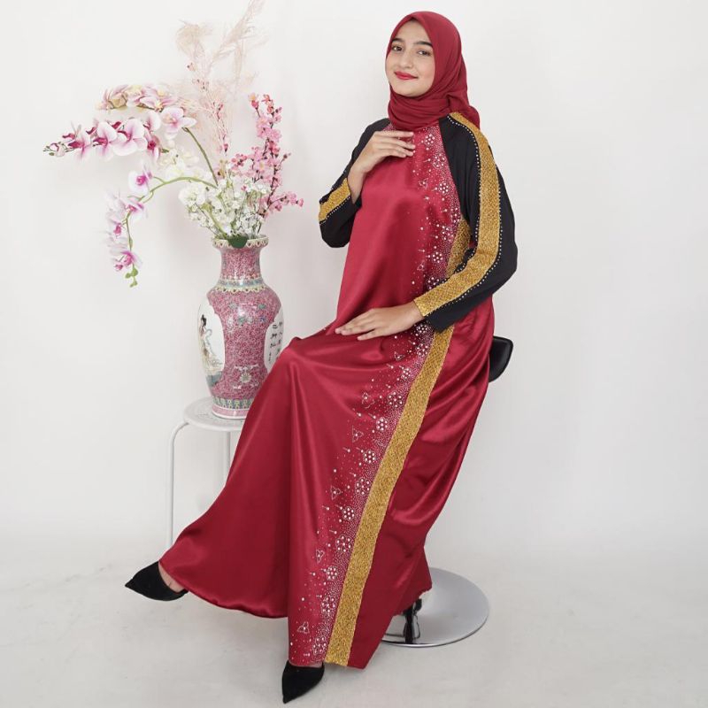 Gamis abaya arab bahan marbella