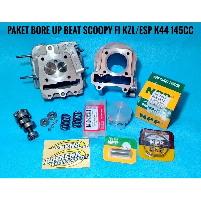 PAKET BORE UP BEAT SCOOPY FI KZL/BEAT SCOOPY ESP K44 140-145CC