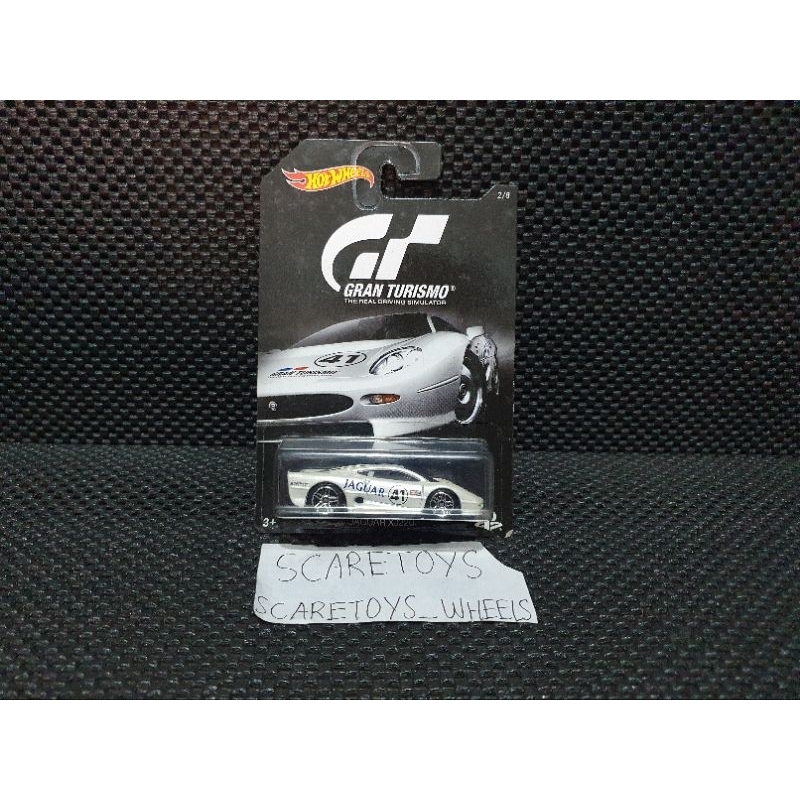 hot wheels jaguar xj220 putih gran turismo