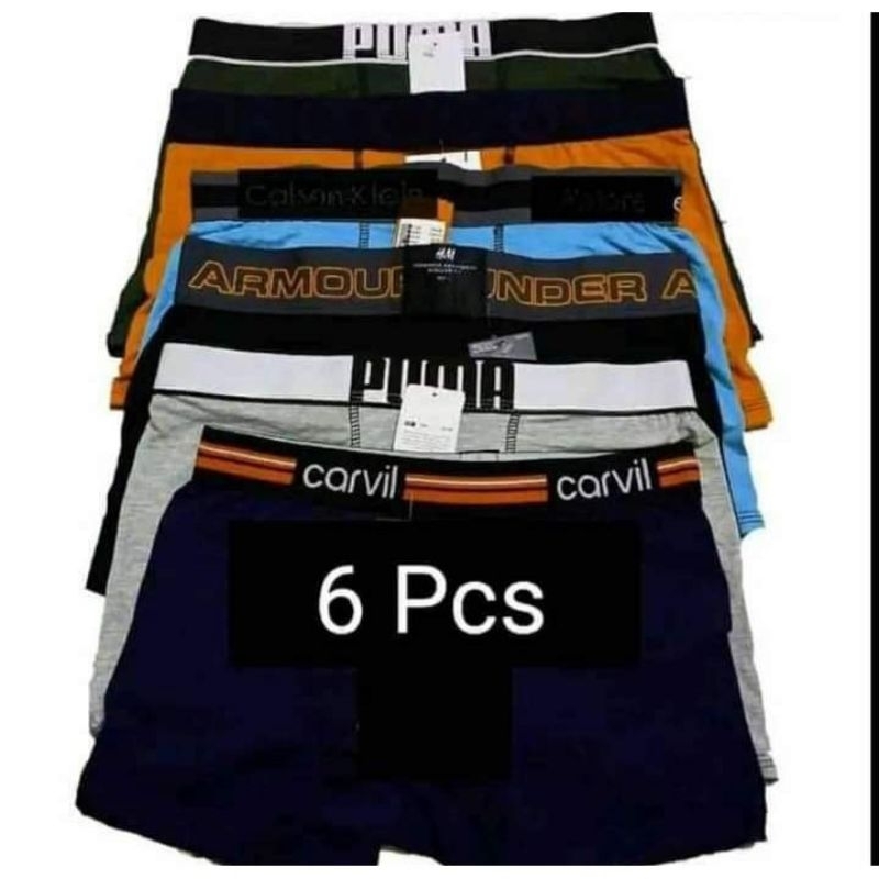 6 Pcs Celana dalam pria boxer dewasa