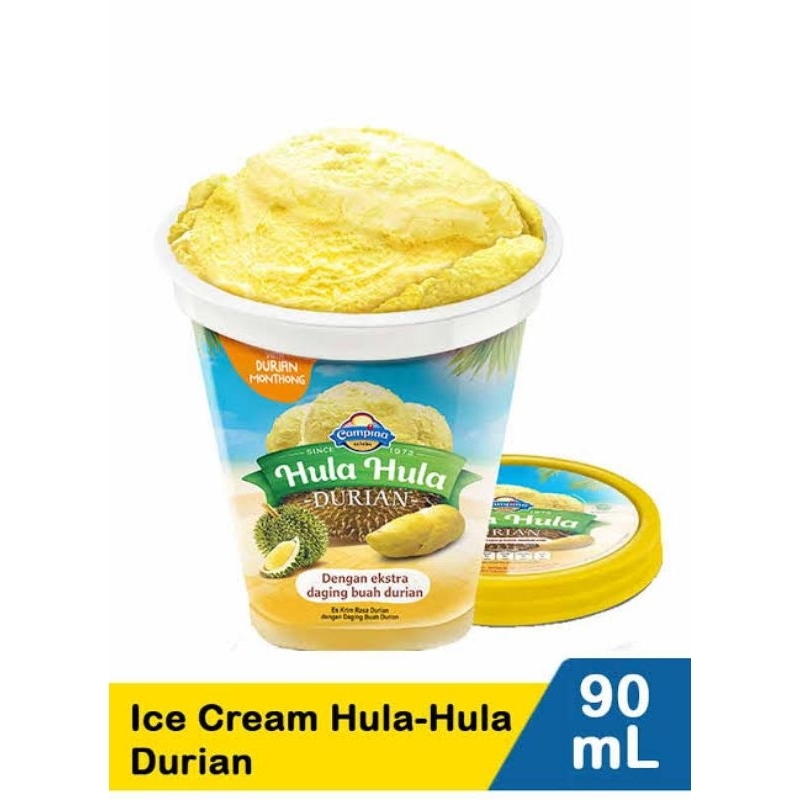 Campina ice cream hula hula durian 90ml es krim 90ml