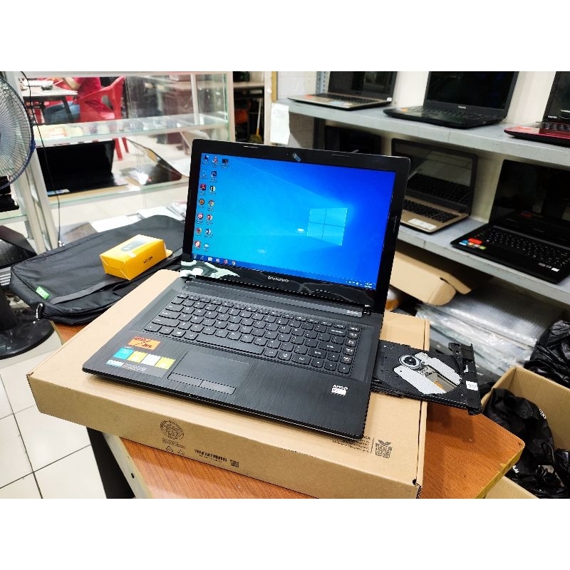 Laptop Leptop Lenovo G40 Generasi terbaru Model Slim SSD 128GB Windows 10 Super kencang