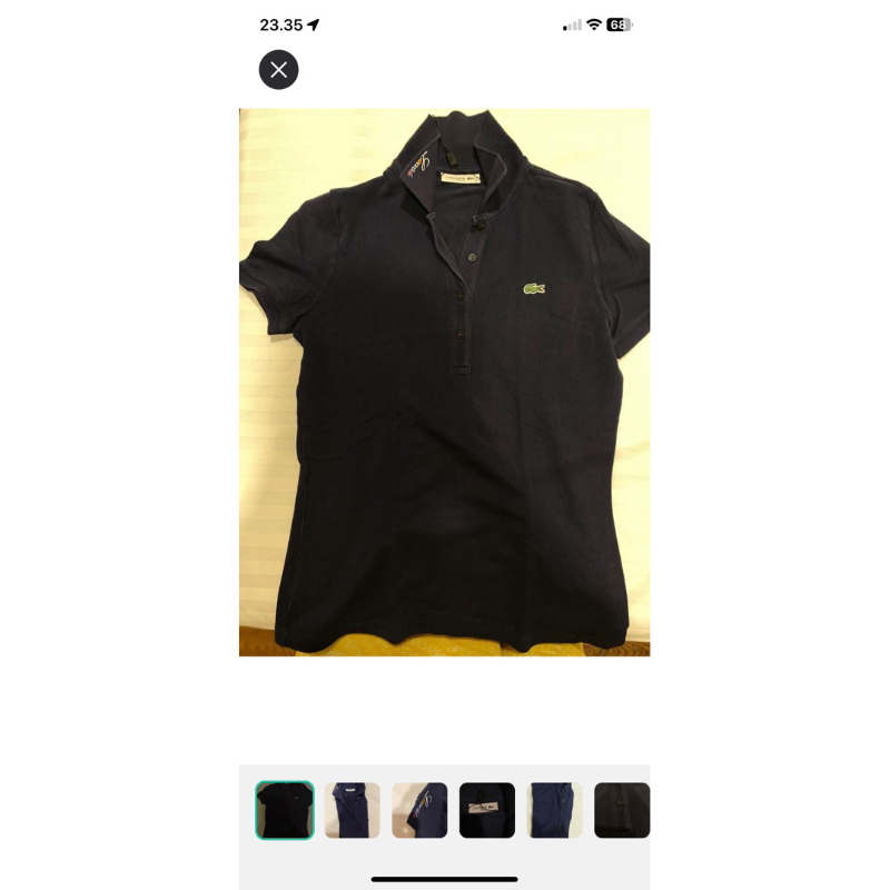 lacoste polo shirt preloved