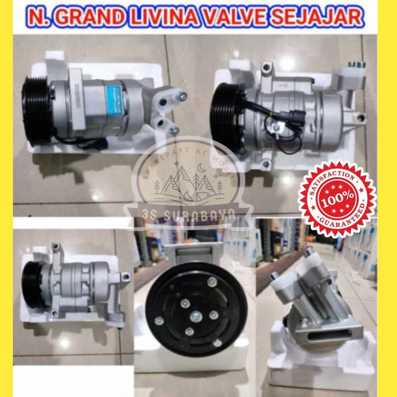 Kompresor Livina Nissan Valve Sejajar Ac Mobil