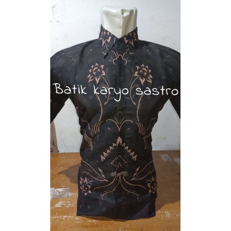 Kemeja Batik Pria Lengan Pendek Slimfit Premium Baju Modern Katun Lapis Furing