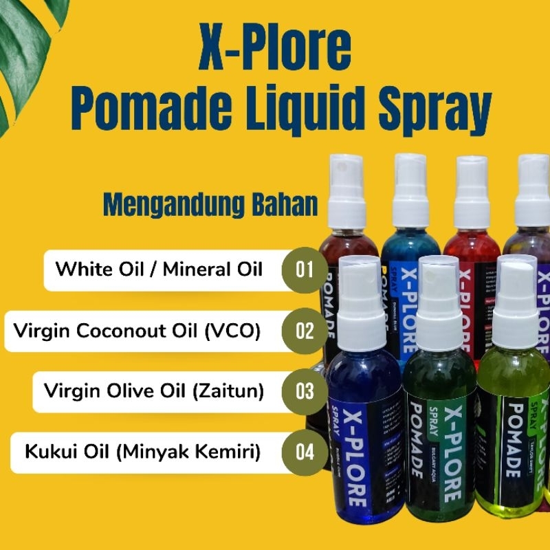 Pomade Spray Pomade Cair Pomade Liquid Xplore 60 Ml