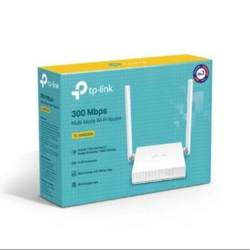 PAKET PARAREL WIFI TP LINK WR 820N + KABEL LAN 30 M  FULL SETTING SIAP PAKAI