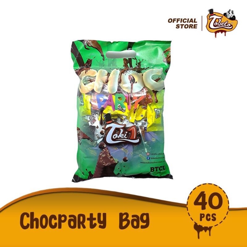 Tobelo Choc Party 1 DUS isi 10 BAG Chocolate Compound With Rice Cripsy Aneka Rasa