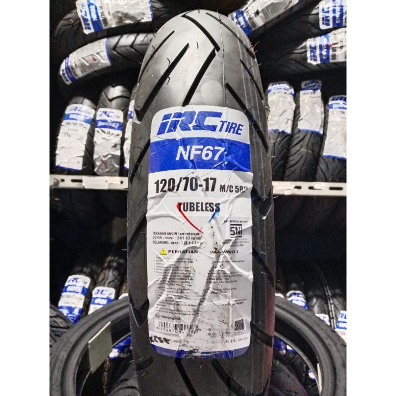 IRC 120/70-17 NF67 BAN LUAR IRC TUBELESS RING 17