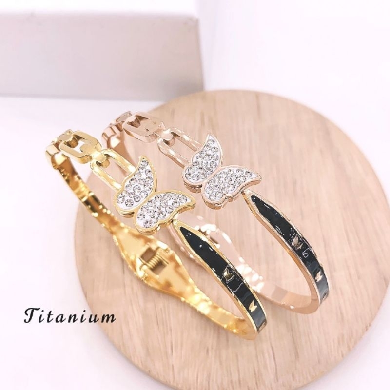 Gelang Titanium asli Premium Quality Anti karat anti alergi Stainless steel ori Gt05