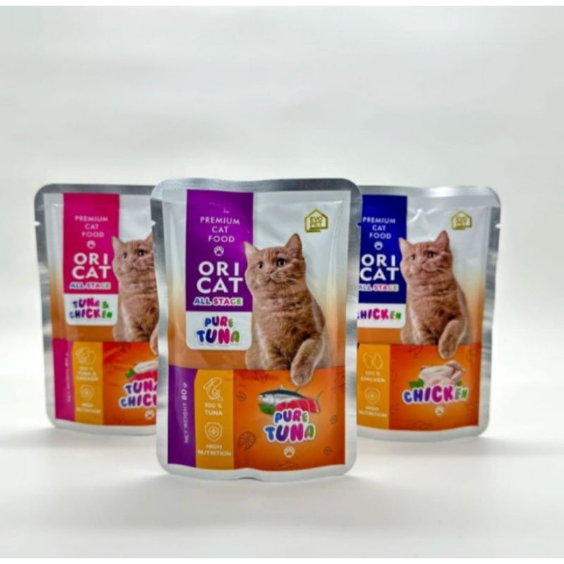 ori cat pouch 80 gr makanan basah ori cat sachet