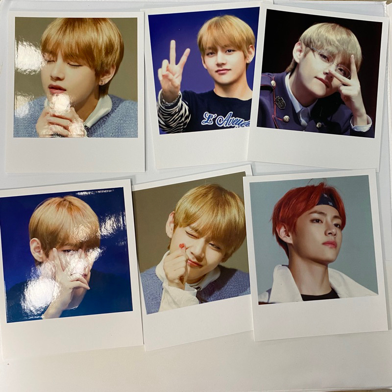 wts polaroid fansite by NUNA V taehyung bts set