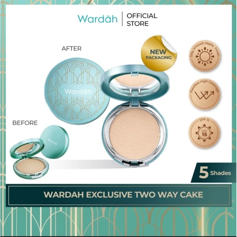 WARDAH EXCLUSIVE TWO WAY CAKE - BEDAK PADAT WARDAH