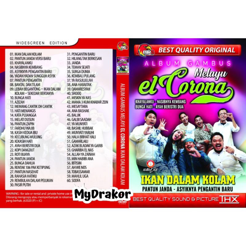kaset video lagu Mp5 Album Gambus Melayu El Corona Terbaru [ 2023 ]