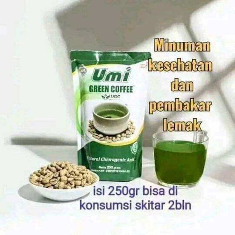 Umi green coffee original pelangsing 100% asli