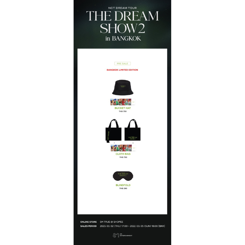 Ready Cloth Bag Bangkok Limited Edition NCT Dream TDS2 Merchandise