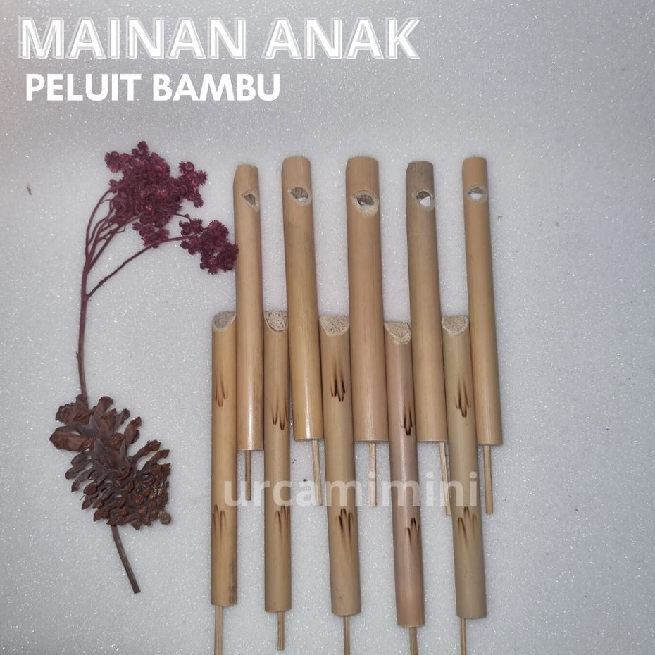 Pluit Bambu Tradisional || Mainan Jadul Anak || Suitan Suara Kicau Burung || PLUIT BAMBU SUARA BURUN